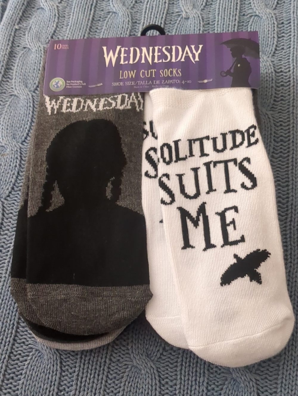 Wednesday MGM Low Cut Socks